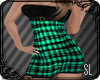 !SL l Green Plaid Dress