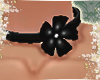black flower necklace