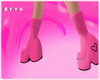 E| Pink & Black Boots