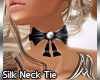 [M] Silk Neck Tie Black