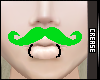 :C: Green Mustache