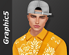 G5. Grey Snapback Cap