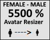 Avatar scaler 5500%