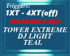 TEAL DJ LIGHT,TOWER XT