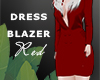 Dress Blazer | Red