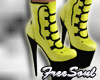 CEM Yellow Gothic Boots