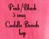 Pink/Black Cuddle Bench