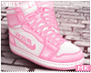 金. Pink Sneakers