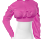 *B* Pink Crop Hoodie