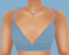 Patched Blue Bra