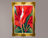 Red Canna - Gold Frame