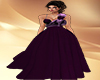 Royal Purple Floral Gown