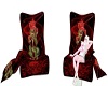 RED ROSE CUDDLE CHAIRS