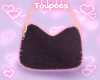fluffy purse black