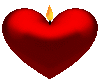 RED HEART CANDLE