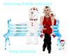 snowman bench pose