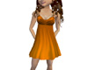 Orange BraidedBust Dress