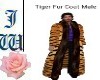 JW Tiger Fur Coat Male