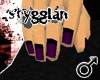 STGN Nails Black/Purple