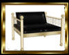 Black n Gold Club Chair