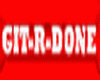 GIT R DONE badge red