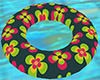 Retro Flowers 60s / 70s Swim Ring Tube 2