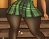 FALL GREEN PLAID SKIRT