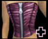 + Pink Zebra Zip corset