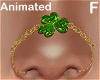 nose chain shamrock - F