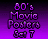 80's Movie Posters Set 7