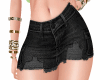 🤍 Black Denim Skirt