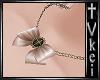 V' +Vintage Bow Necklace