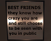 Z Best Friends Plaque
