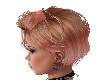 latte rose hoop earrings