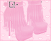 Tassel Boots Pink