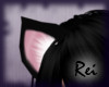 R| Small Black Kitty Ear