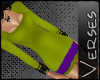 -V- T-Shirt Dress Green