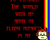 Flying monkey shirt