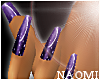 Purple Moon French Nails