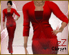 cK Lady Suit Stripes Red