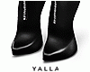 YALLA Zip Leather Boots