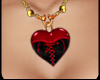 Corset Heart neckl gold