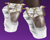 Ballet Shoes White/Gold