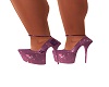 magenta sparkle heels