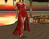 Red Lace Beach Dress