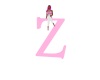 Pink Letter Z