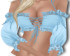 Kaia Blue Soft Lace Top