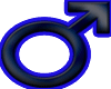 sticker -  male symbol