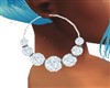 Diamond Earrings Silver
