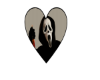 ghost face heart